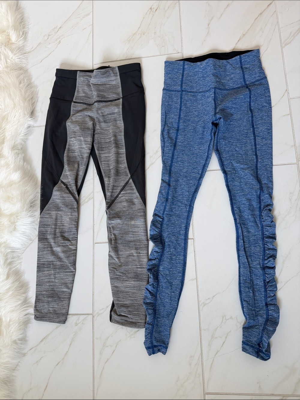 lululemon athletica Performance Leggings BUNDLE in Blue and Gray